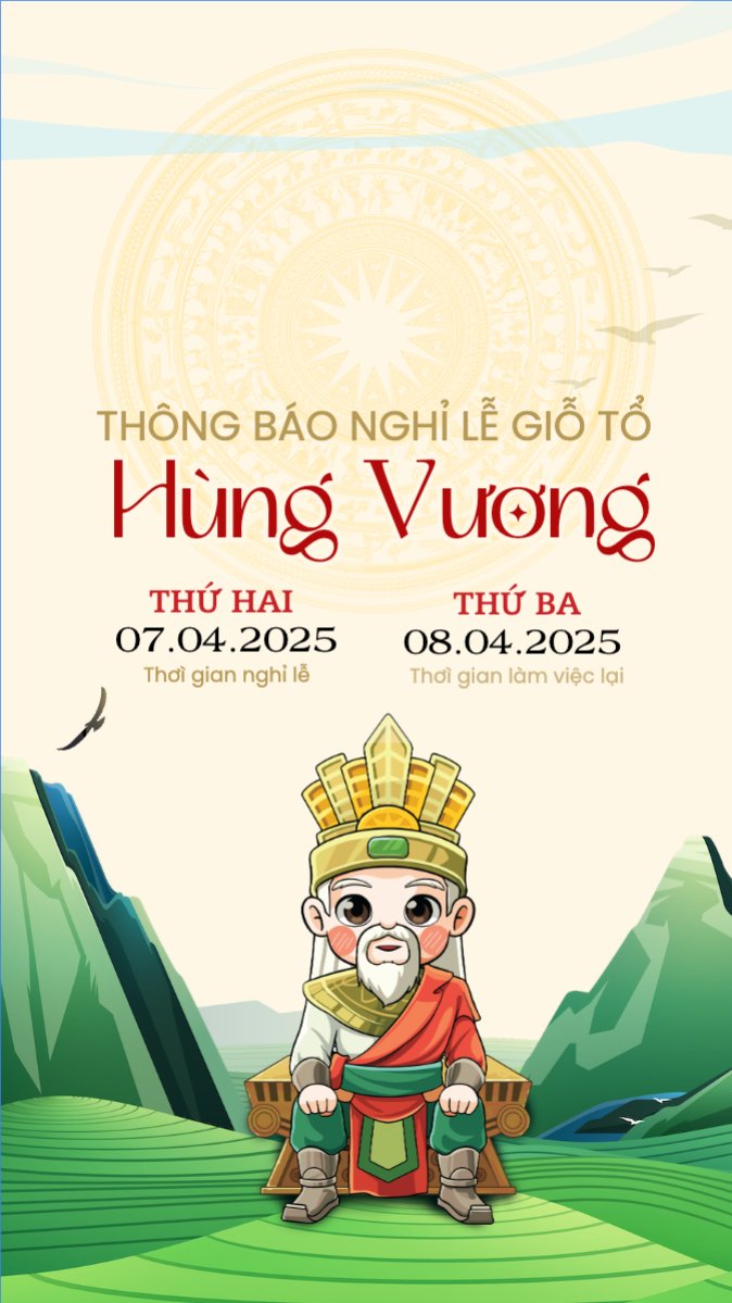 Mẫu Bài post MXH (9:16) 10/3, Giỗ Tổ Hùng Vương, Việt Nam, truyền thống, Vietnamese, sự kiện, event — LayerPic