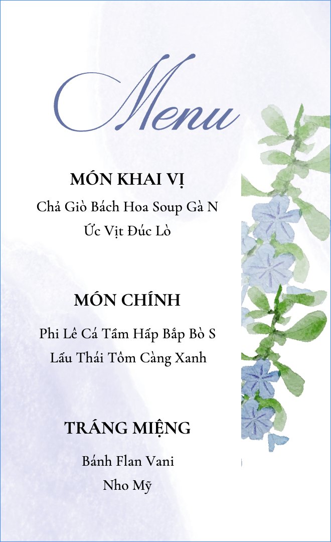 Hoa màu nước, hoa lá, thiên nhiên, floral, màu nước, watercolor