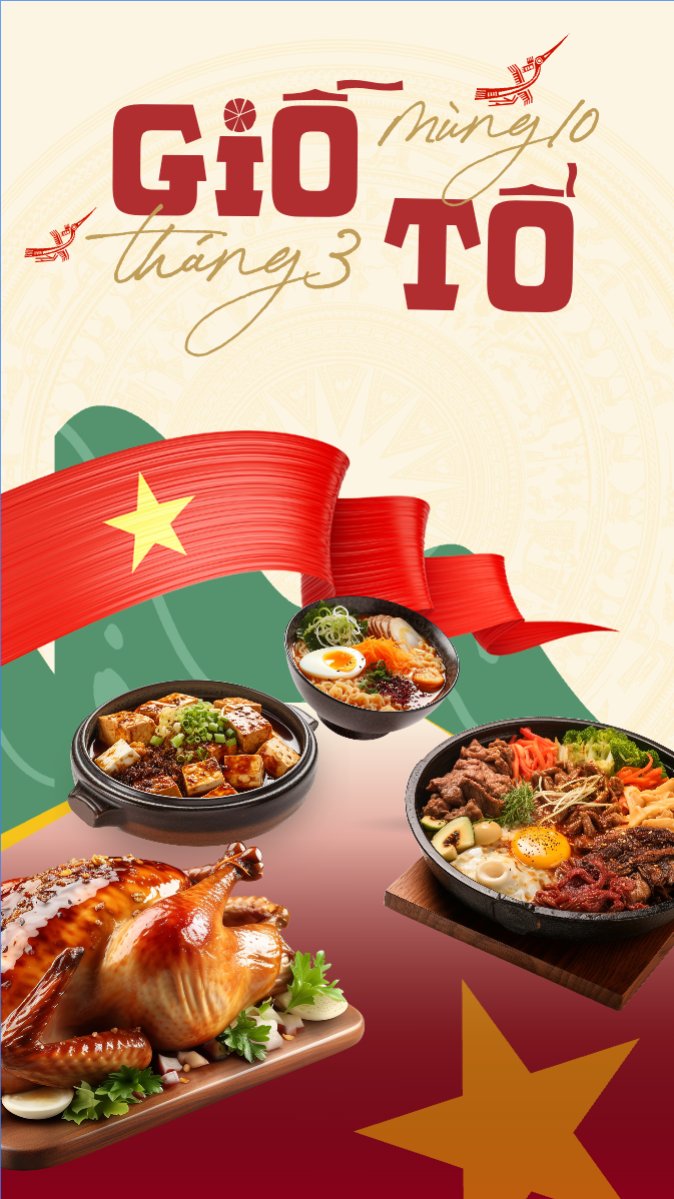 Mẫu Bài post MXH (9:16) 10/3, Giỗ Tổ Hùng Vương, Việt Nam, truyền thống, Vietnamese, sự kiện, event — LayerPic