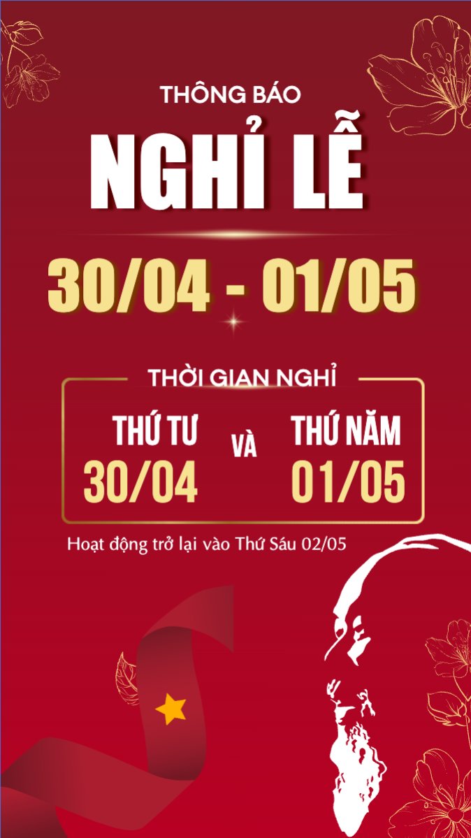 Mẫu Bài post MXH (9:16) 30/4-1/5, lễ, Việt Nam, truyền thống, Vietnamese, sự kiện, event — LayerPic
