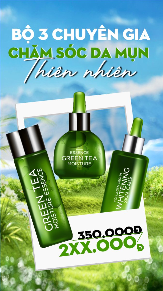 Mẫu Bài post MXH (9:16) Spa, beauty, làm đẹp, thẩm mỹ, comestic — LayerPic