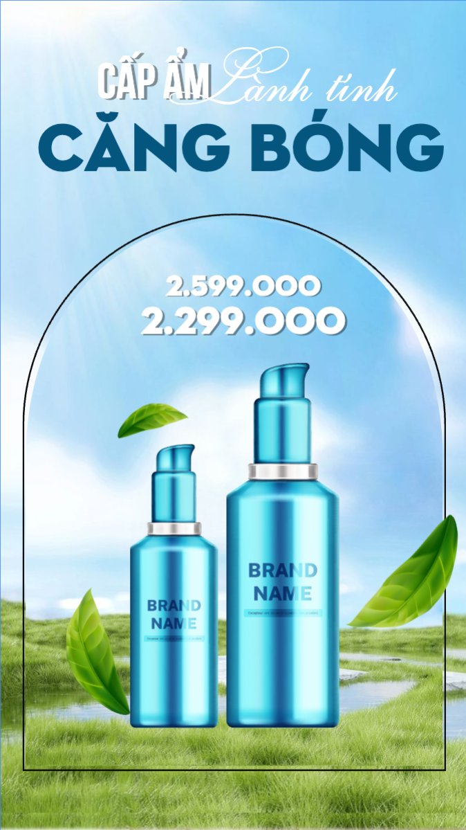 Mẫu Bài post MXH (9:16) Spa, beauty, làm đẹp, thẩm mỹ, comestic — LayerPic