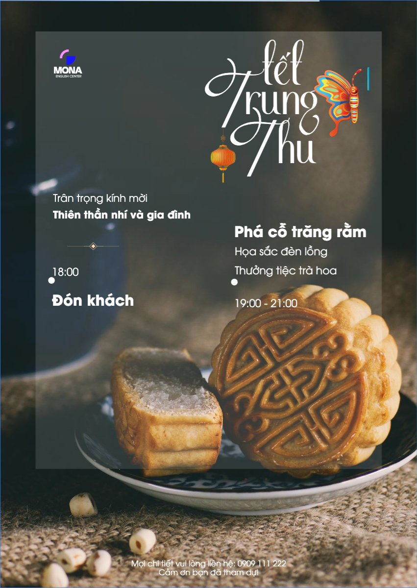 Mẫu Thư mời Trung thu, Tết Đoàn Viên, mid-autumn festival, sự kiện, event, hiện đại, modern, đơn giản — LayerPic