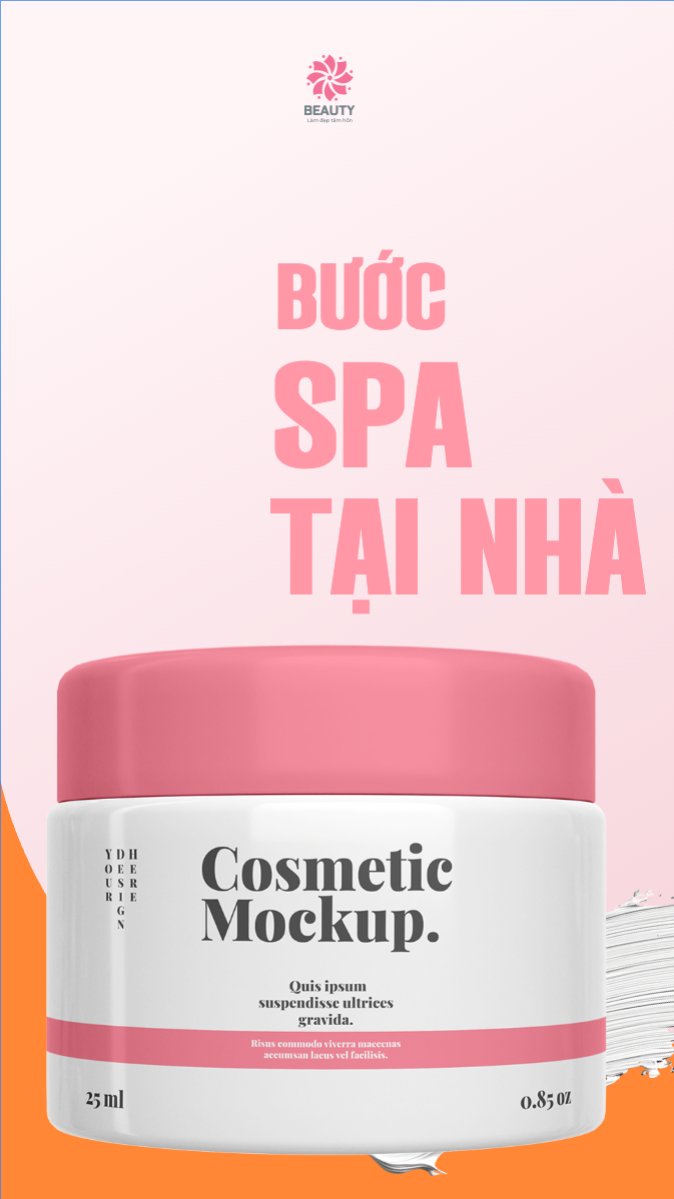 Mẫu Bài post MXH (9:16) Spa, beauty, làm đẹp, thẩm mỹ, comestic — LayerPic