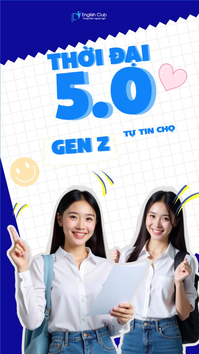 Mẫu Bài post MXH (9:16) Giáo dục, education, school, trường học — LayerPic