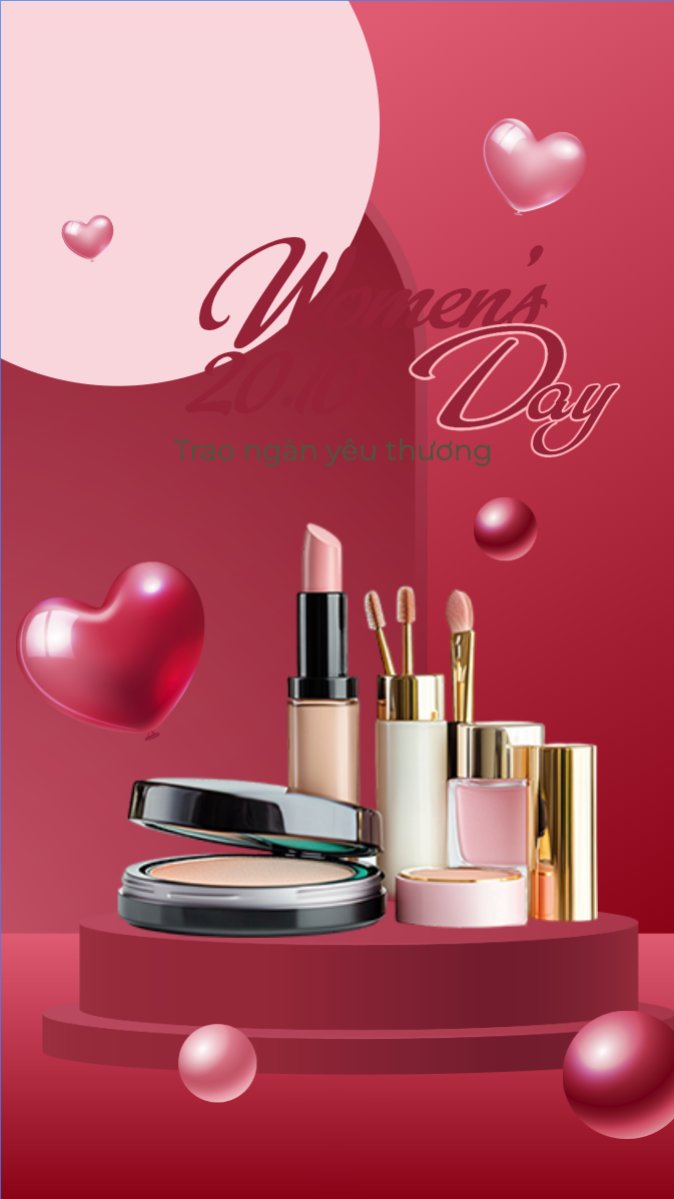 Mẫu Bài post MXH (9:16) Ngày phụ nữ Việt Nam, women's day, 20/10, sự kiện, event, chương trình, sale, giải trí, entertainment — LayerPic
