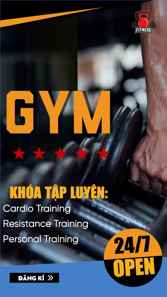 Mẫu Bài post MXH (9:16) Gym, thể thao, sport, spa, beauty, làm đẹp, thẩm mỹ — LayerPic