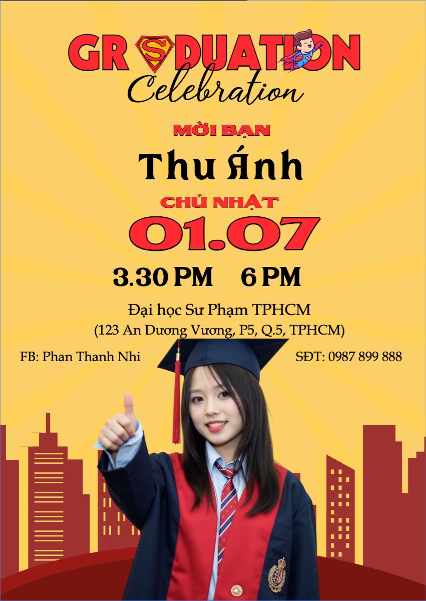 Tốt nghiệp, kỉ yếu, Graduation, yearbook, dễ thương, cute, chibi, hoạt hình, cartoon, superman