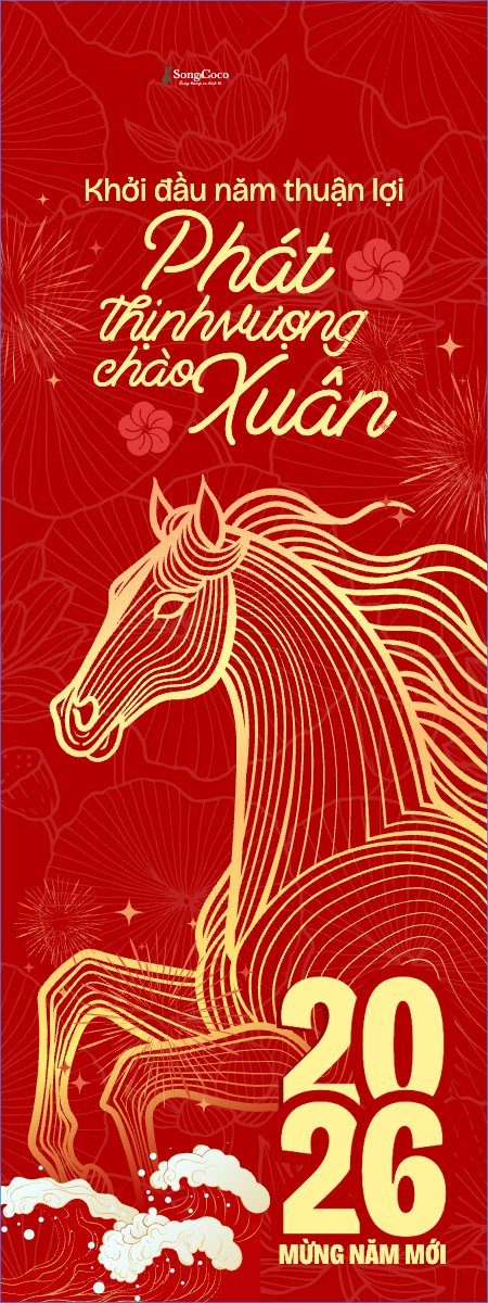 Mẫu Standee Phát thịnh vượng chào xuân — LayerPic