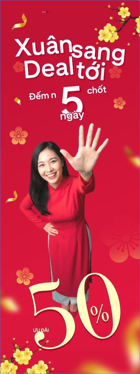 Mẫu Standee Xuân sang deal tới — LayerPic