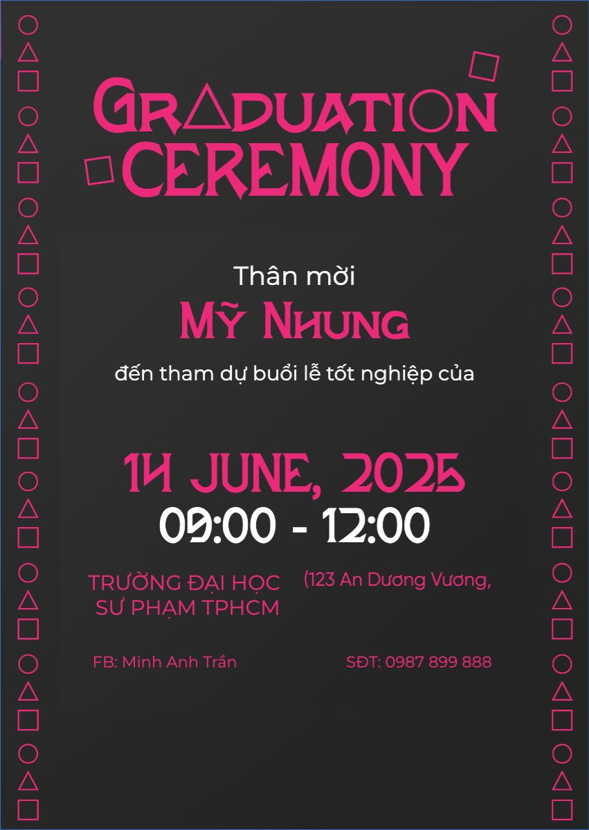 Tốt nghiệp, kỉ yếu, Graduation, yearbook, dễ thương, cute, chibi, hoạt hình, cartoon, squid game