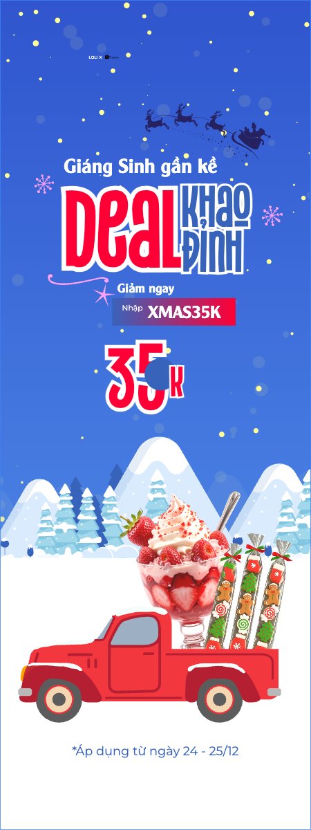 Mẫu Standee Giáng sinh gần kề khao Deal đỉnh — LayerPic