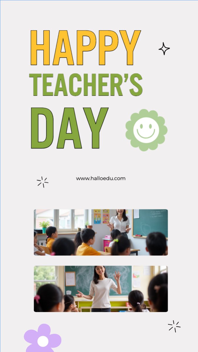 Mẫu Bài post MXH (9:16) Nhà giáo Việt Nam, teacher's day, giáo dục, education, school, trường học — LayerPic
