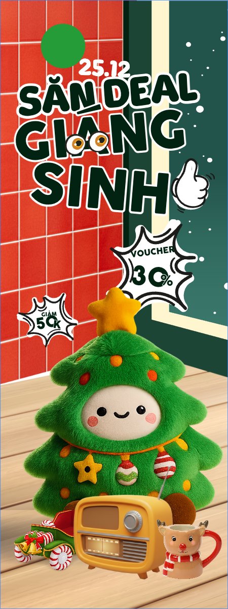 Mẫu Standee Săn deal giáng sinh — LayerPic