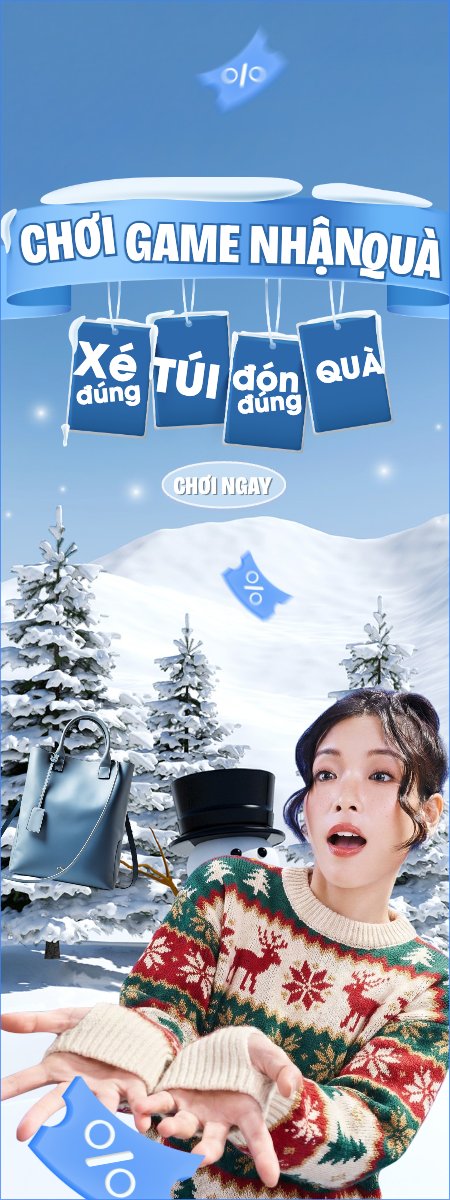 Mẫu Standee Chơi game nhận quà — LayerPic