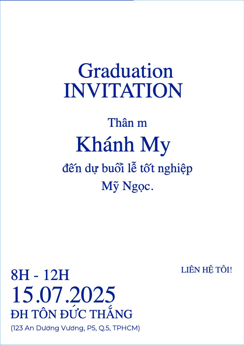 Mẫu Thư mời Tốt nghiệp, kỉ yếu, Graduation, yearbook, hiện đại, sang trọng, modern — LayerPic