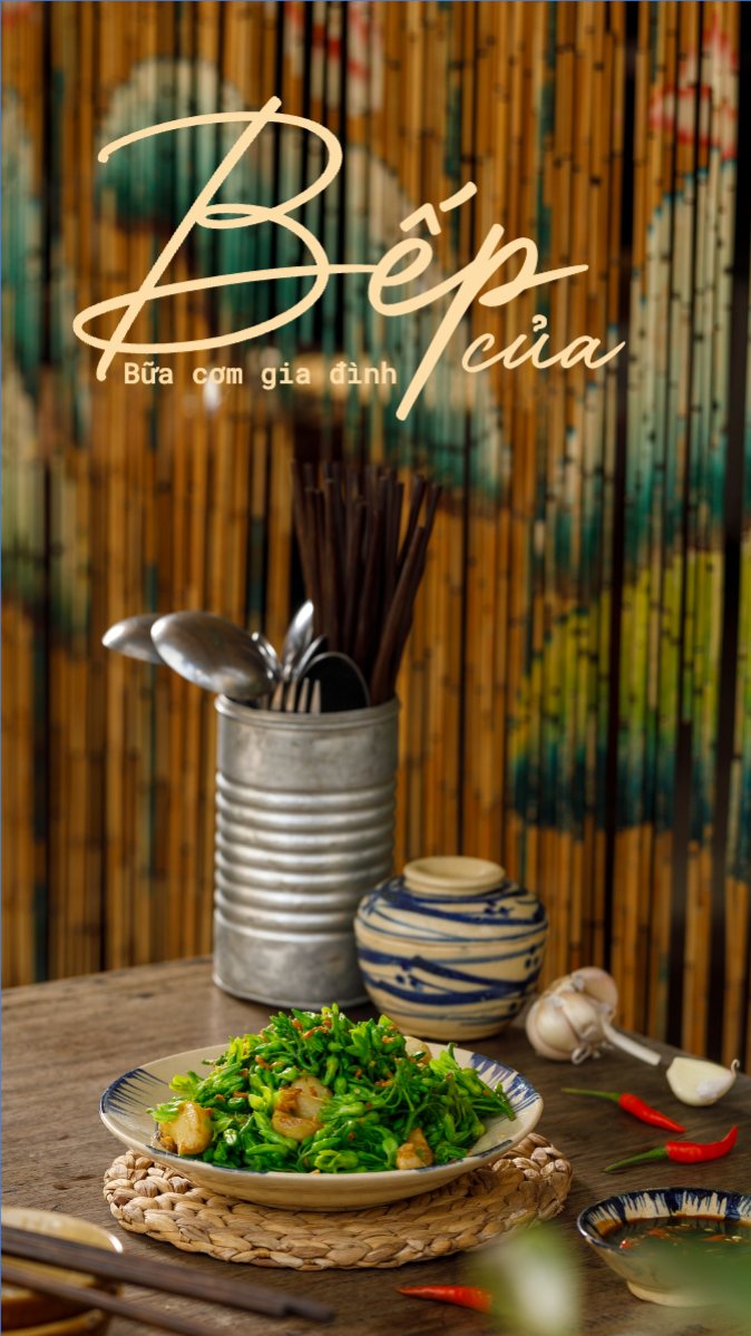 Mẫu Bài post MXH (9:16) Đồ ăn, food, thực phẩm, ẩm thực, món ăn, F&B, nhà hàng, thức ăn, món Việt — LayerPic