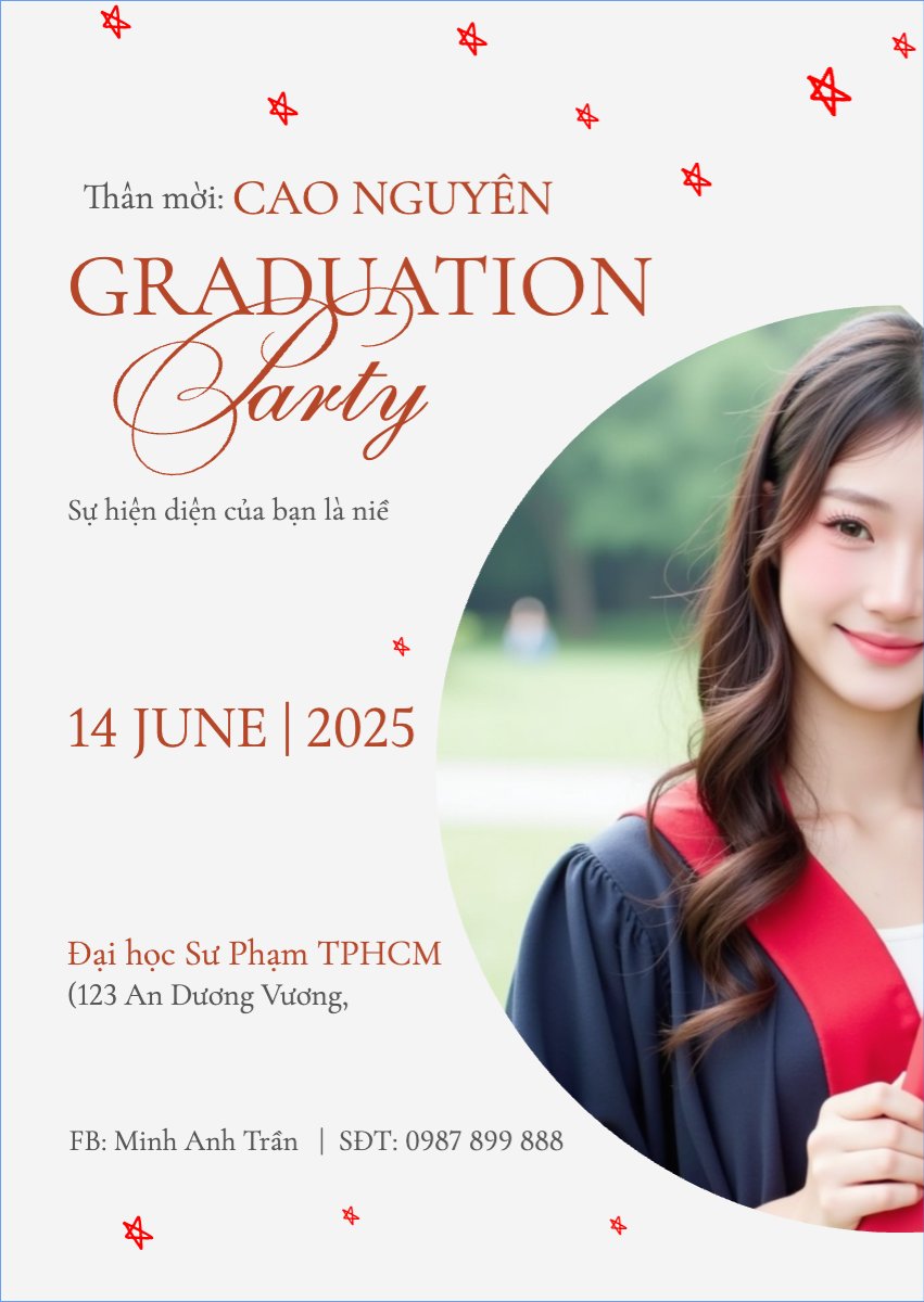 Mẫu Thư mời Tốt nghiệp, kỉ yếu, Graduation, yearbook, hiện đại, sang trọng, modern — LayerPic