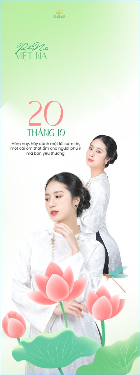 Mẫu Standee 20/10, Ngày phụ nữ Việt Nam, Vietnamese Women's Day, phụ nữ, sự kiện, event, mỹ phẩm, làm đẹp, beauty, hiện đại, modern — LayerPic