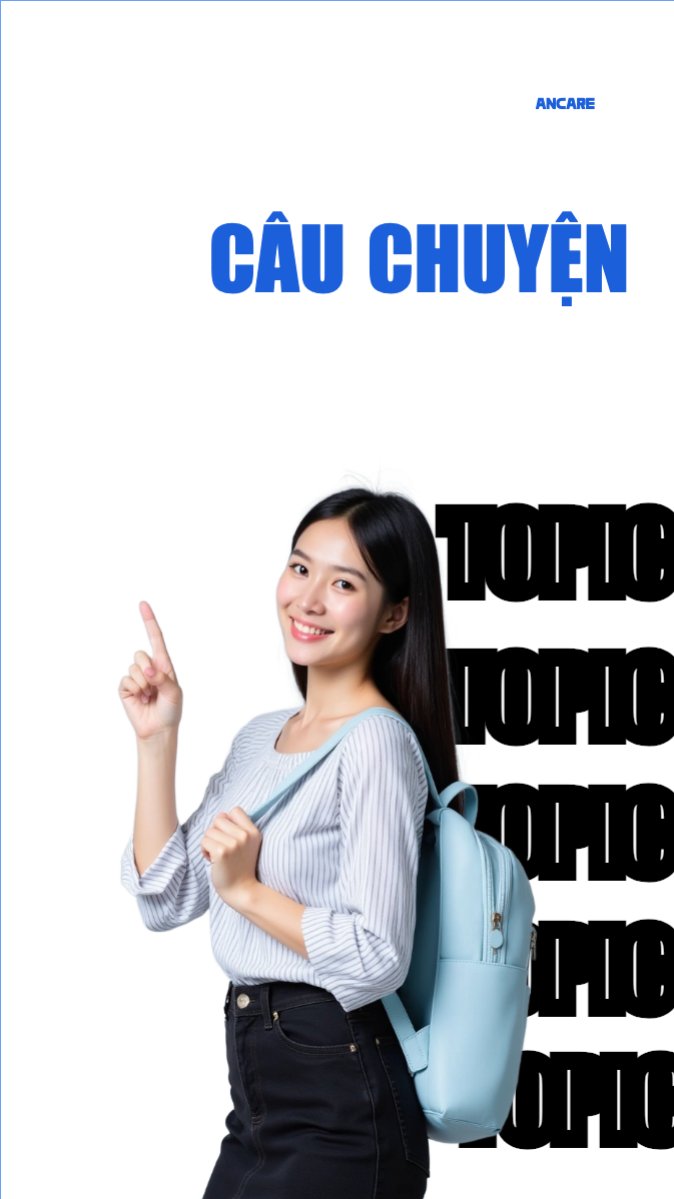 Mẫu Bài post MXH (9:16) Giáo dục, education, school, trường học — LayerPic