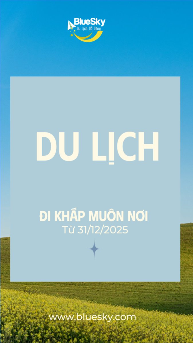 Mẫu Bài post MXH (9:16) Du lịch, travel, tourism, trải nghiệm, khám phá — LayerPic