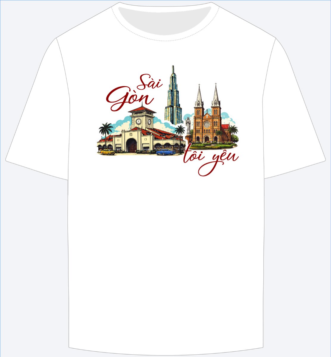 Mẫu Ao Thun Sài Gòn tôi yêu — LayerPic