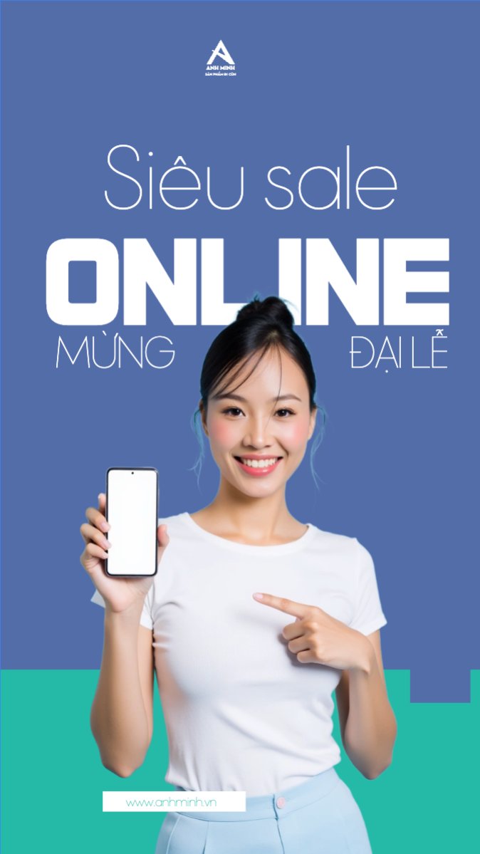 Mẫu Bài post MXH (9:16) Buy online, mua hàng trực tuyến, thương mại điện tử, commercial electronics, social media marketing, online — LayerPic