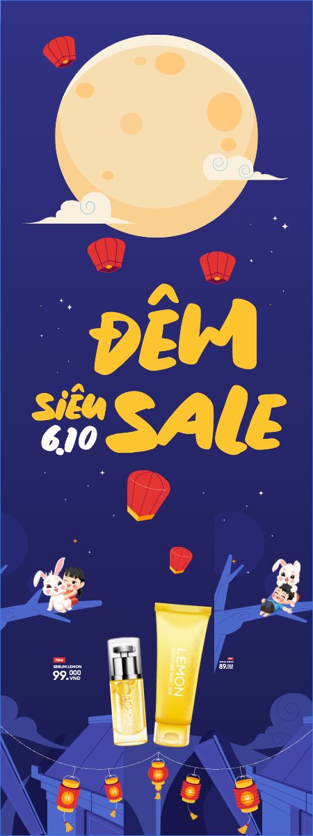 Mẫu Standee Trung thu, Tết Đoàn Viên, mid-autumn festival, sự kiện, event, lễ hội, festival, mỹ phẩm, beauty, làm đẹp, sale, giảm giá, dễ thương, cute — LayerPic