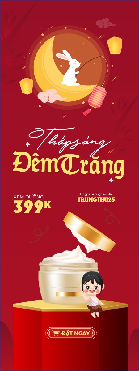 Mẫu Standee Trung thu, Tết Đoàn Viên, mid-autumn festival, sự kiện, event, lễ hội, festival, mỹ phẩm, beauty, làm đẹp, sale, giảm giá, dễ thương, cute — LayerPic