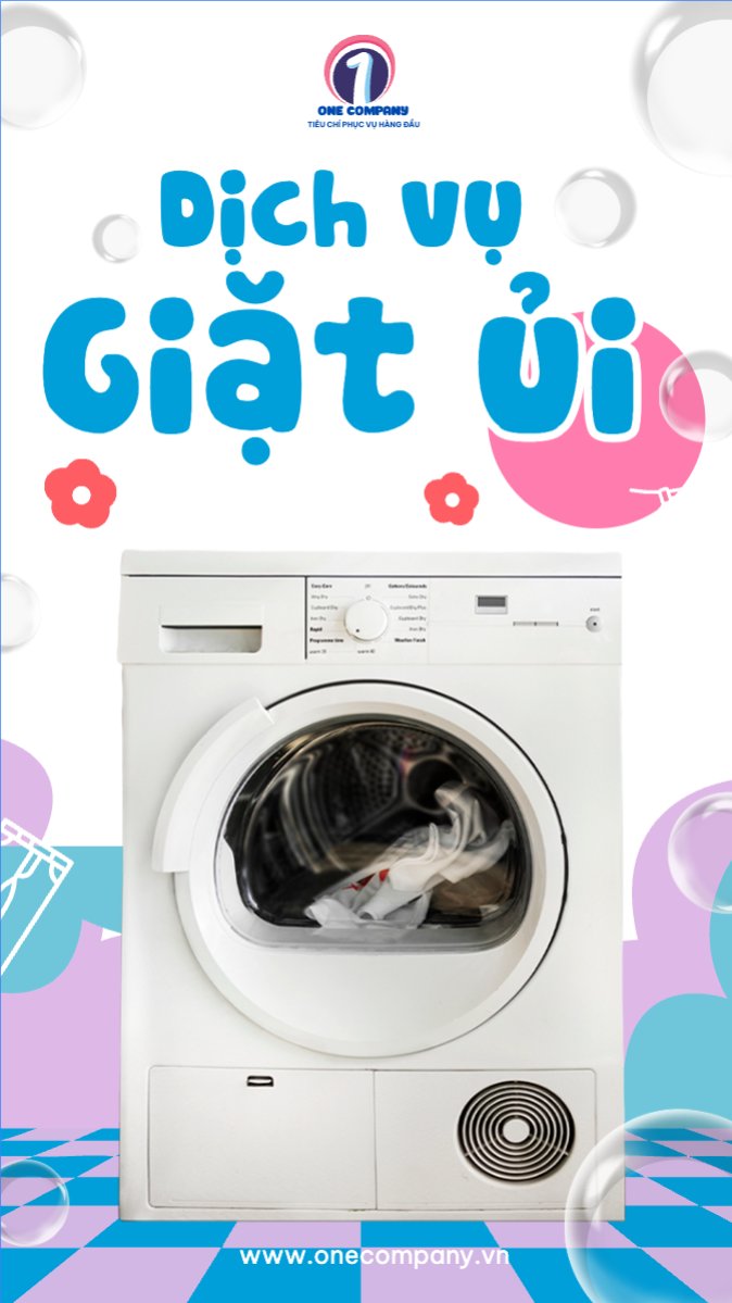 Mẫu Bài post MXH (9:16) Công nghệ, technology, điện tử, electronic, máy giặt, washing machine — LayerPic