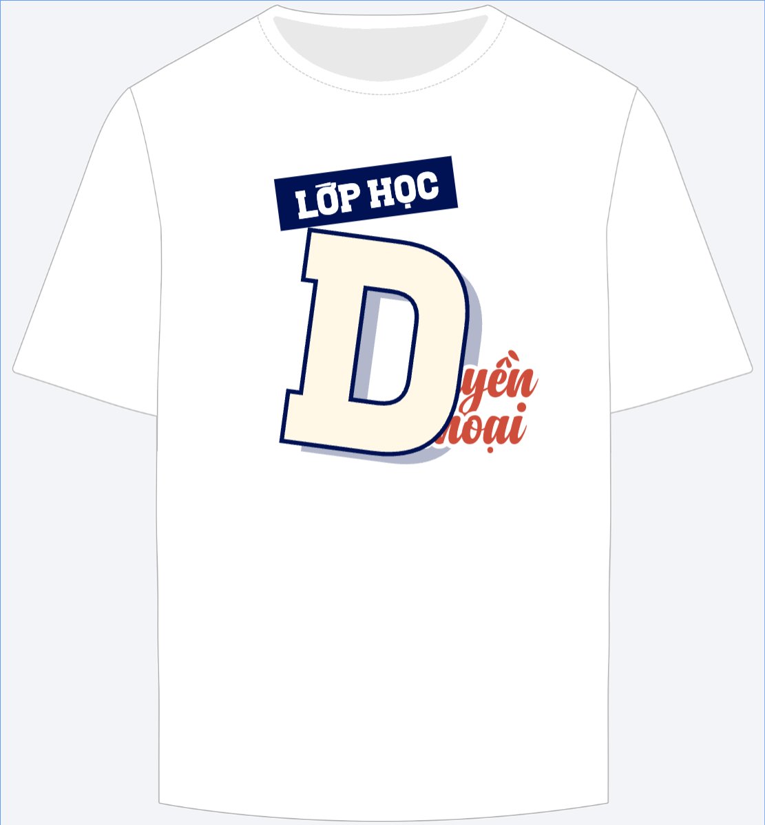 Mẫu Ao Thun Lớp học D huyền thoại — LayerPic