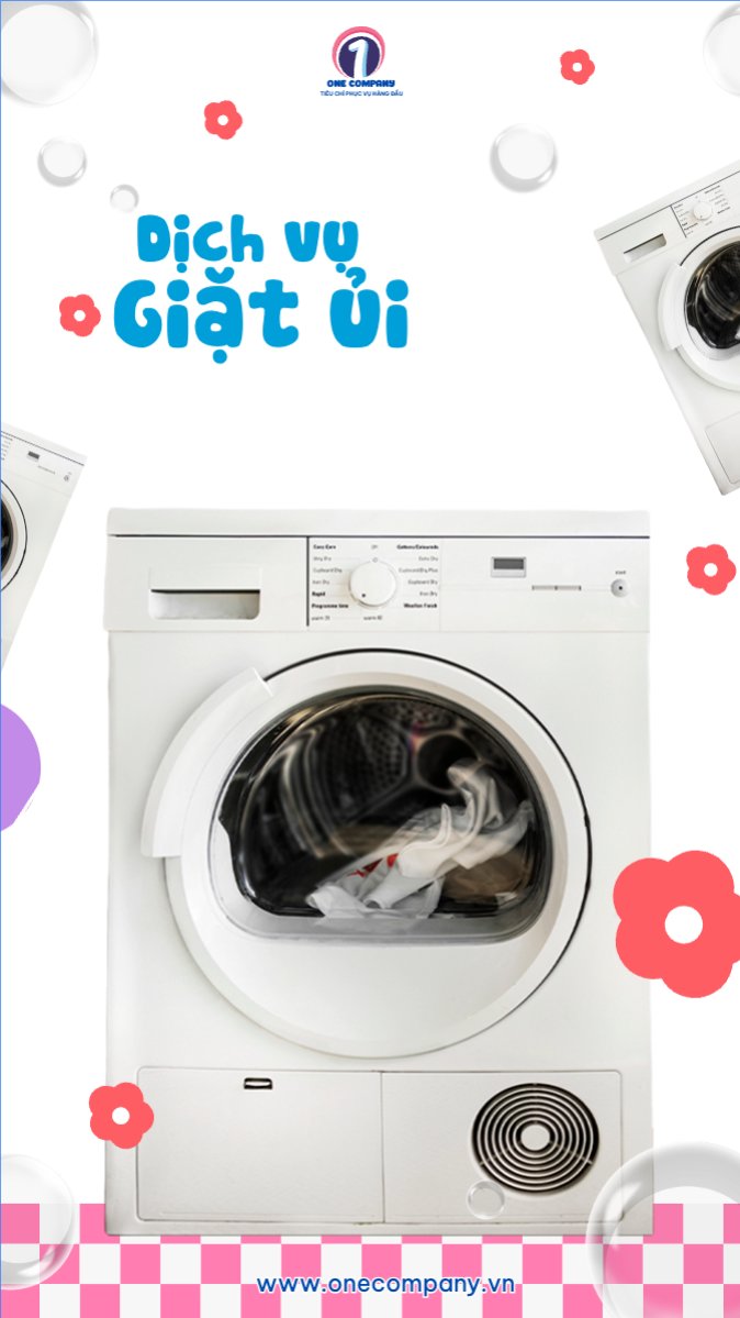 Mẫu Bài post MXH (9:16) Công nghệ, technology, điện tử, electronic, máy giặt, washing machine — LayerPic