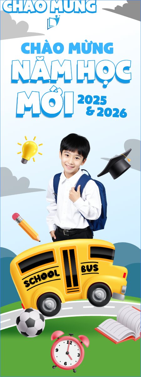 Mẫu Standee Tựu trường, đến trường, nhập học, back to school, giáo dục, education, school, trường học, hiện đại, modern — LayerPic