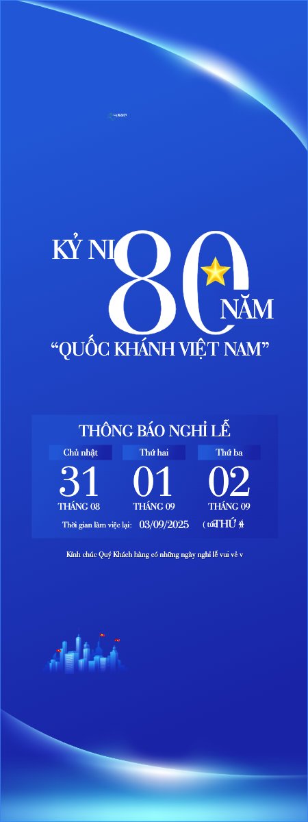 Mẫu Standee 2/9, Quốc Khánh, lễ hội, thông báo, lịch nghỉ, Việt Nam, sự kiện, event, hiện đại, modern — LayerPic