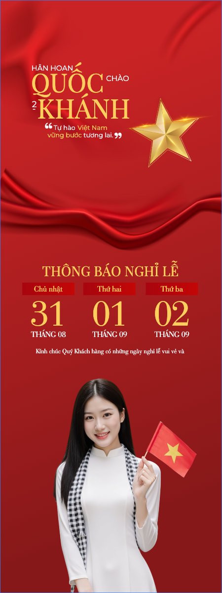 2/9, Quốc Khánh, lễ hội, thông báo, lịch nghỉ, Việt Nam, sự kiện, event, hiện đại, modern