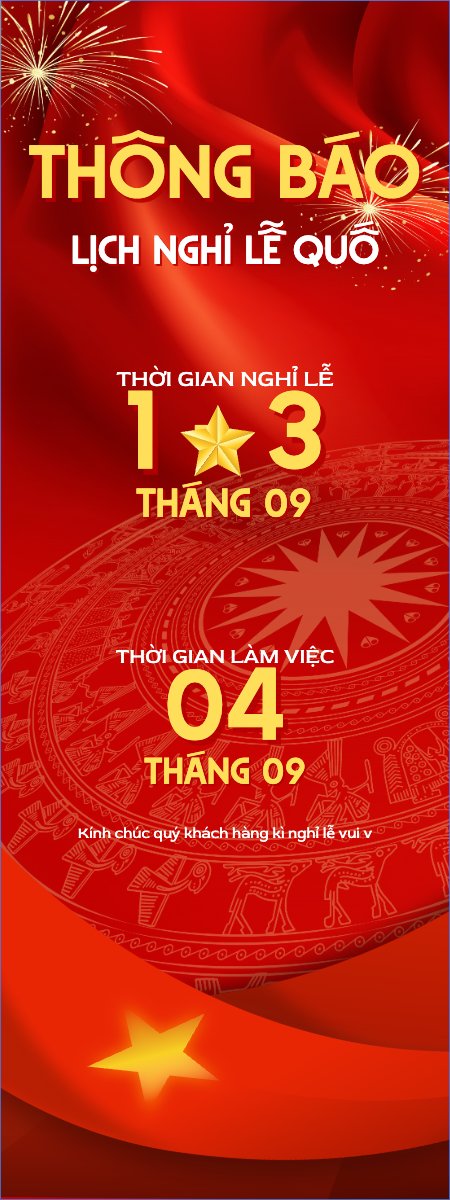 Mẫu Standee 2/9, Quốc Khánh, lễ hội, Việt Nam, sự kiện, event, hiện đại, modern — LayerPic