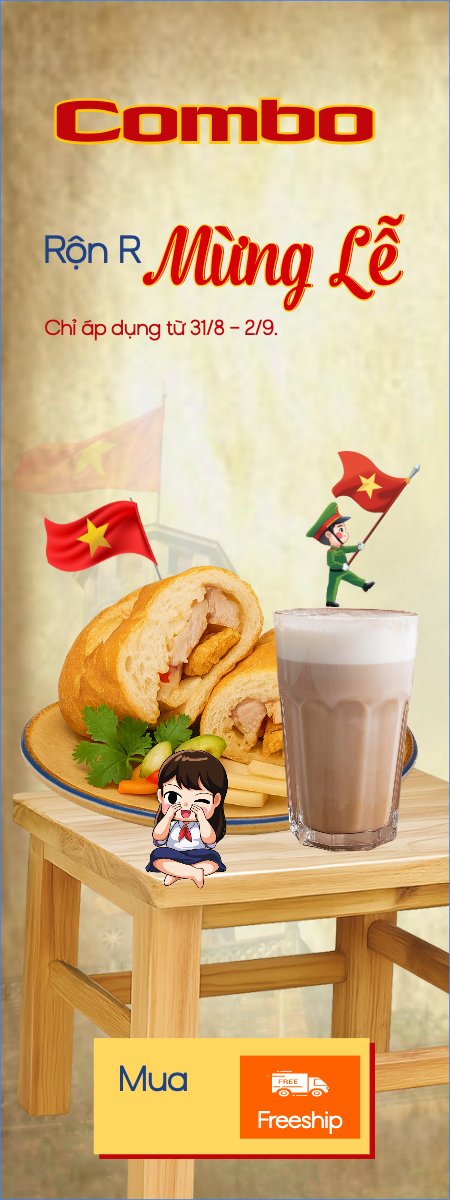 Mẫu Standee 2/9, Quốc Khánh, lễ hội, Việt Nam, đồ ăn, food, thực phẩm, ẩm thực, món ăn, F&B, thức ăn, cổ điển, vintage, retro, classic — LayerPic