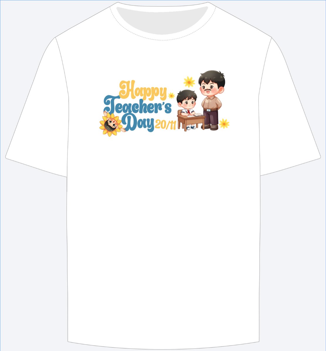 Mẫu Ao Thun Happy teacher's day — LayerPic