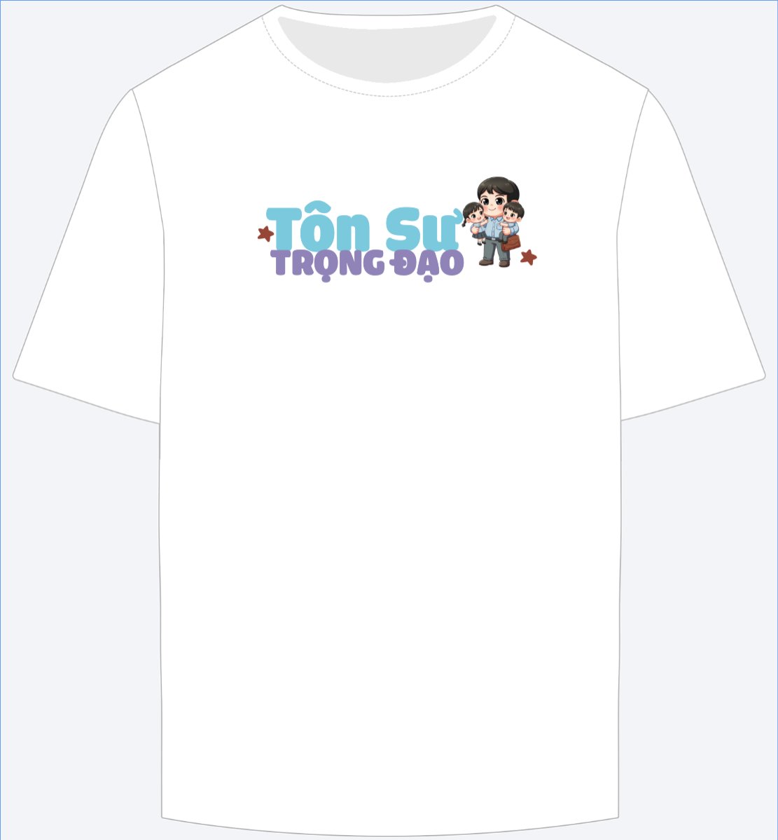 Mẫu Ao Thun Tôn sư trọng đạo — LayerPic