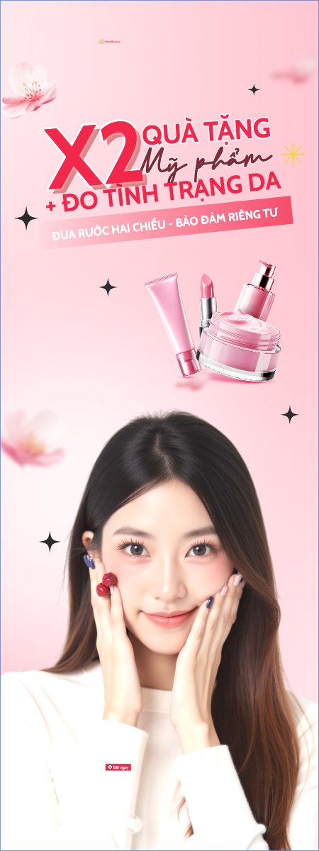 Mẫu Standee Mỹ phẩm, trang điểm, make up, spa, beauty, làm đẹp, thẩm mỹ, cosmetic, hiện đại, morden — LayerPic