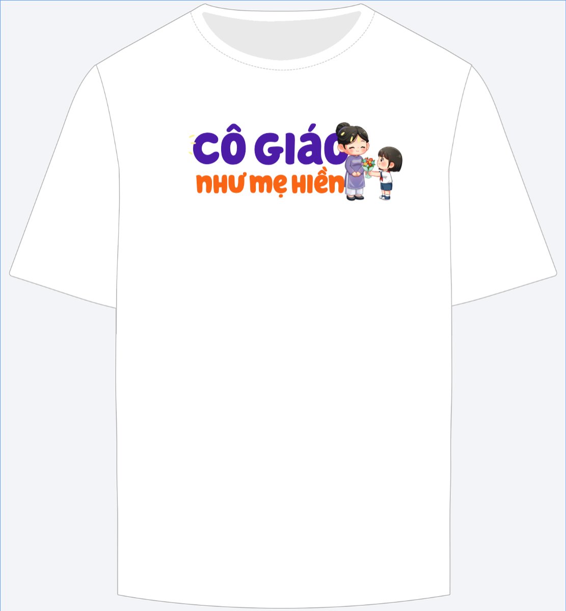 Mẫu Ao Thun Cô giáo như mẹ hiền — LayerPic