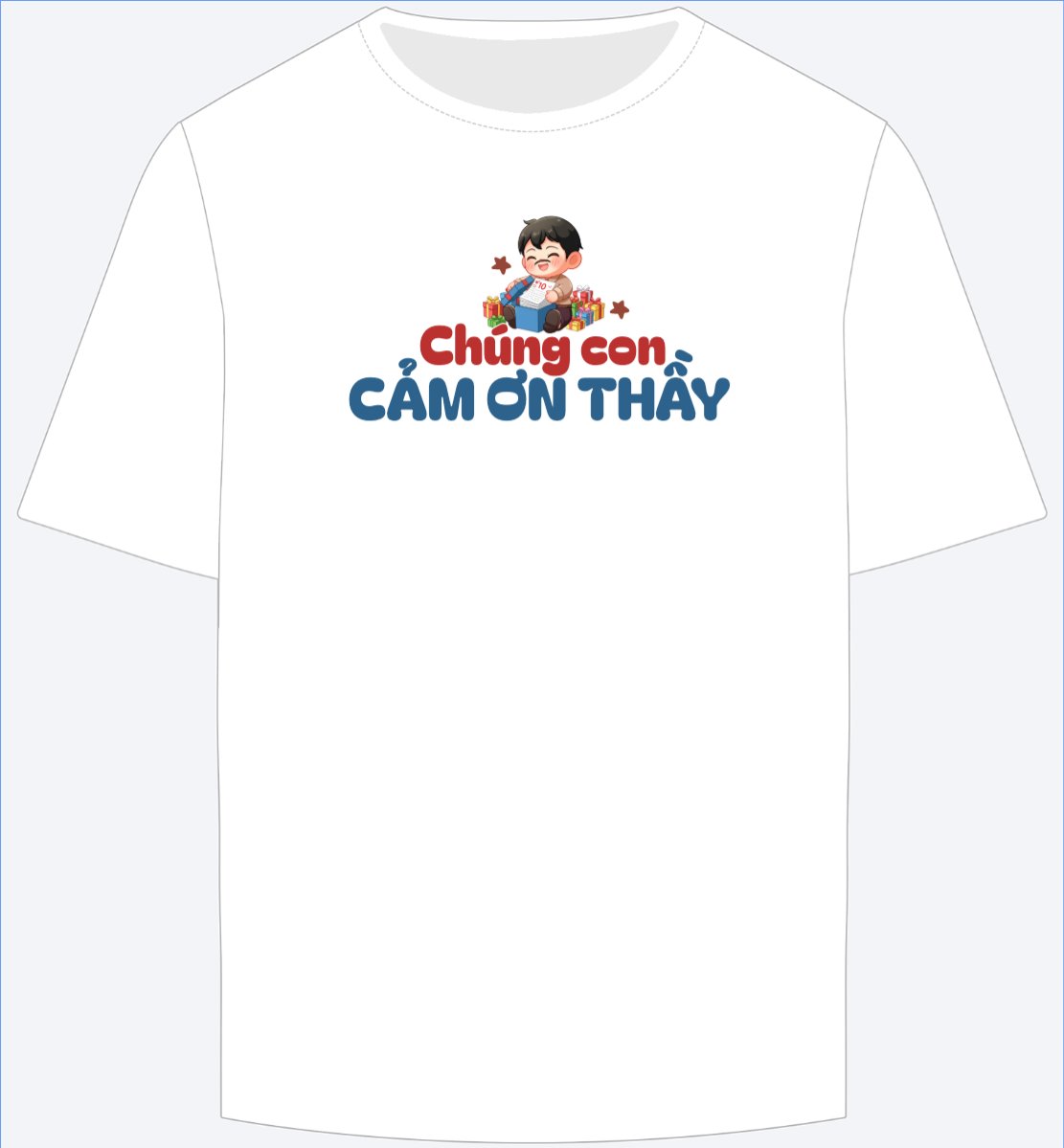 Mẫu Ao Thun Chúng con cảm ơn thầy — LayerPic