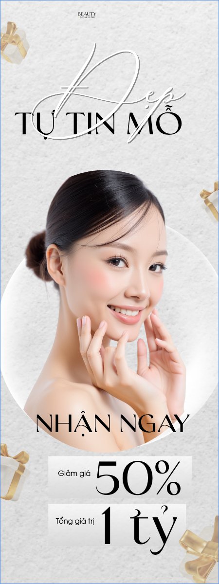 Mẫu Standee Spa, beauty, làm đẹp, thẩm mỹ, cosmetic, hiện đại, morden — LayerPic