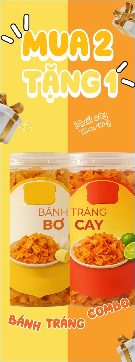 Mẫu Standee Bánh tráng, đồ ăn, food, thực phẩm, ẩm thực, món ăn, F&B, nhà hàng, thức ăn, dễ thương, hiện đại — LayerPic
