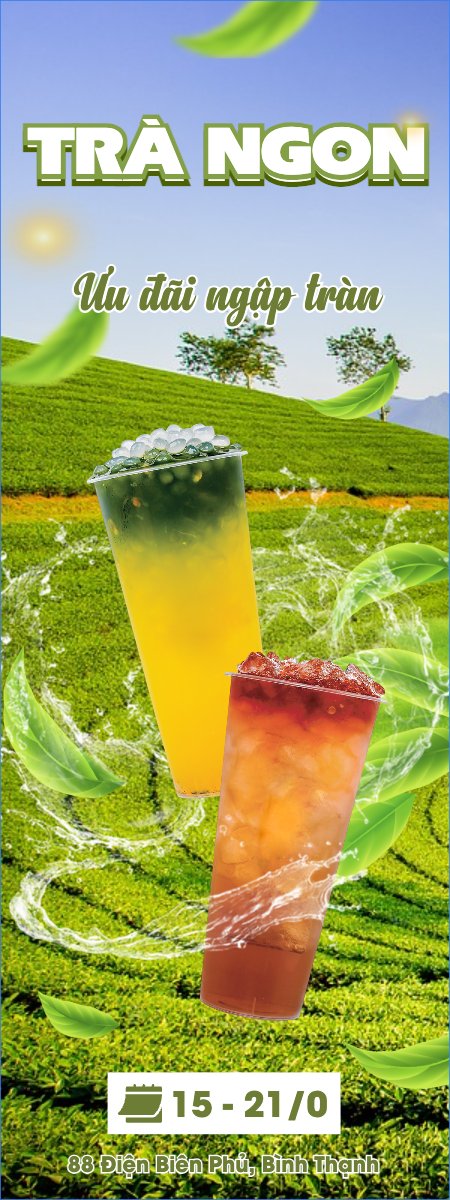 Mẫu Standee Nước uống, juice, giải khát, F&B, drink, nước ép, trà sữa, milk tea, cà phê, coffee, cafe — LayerPic