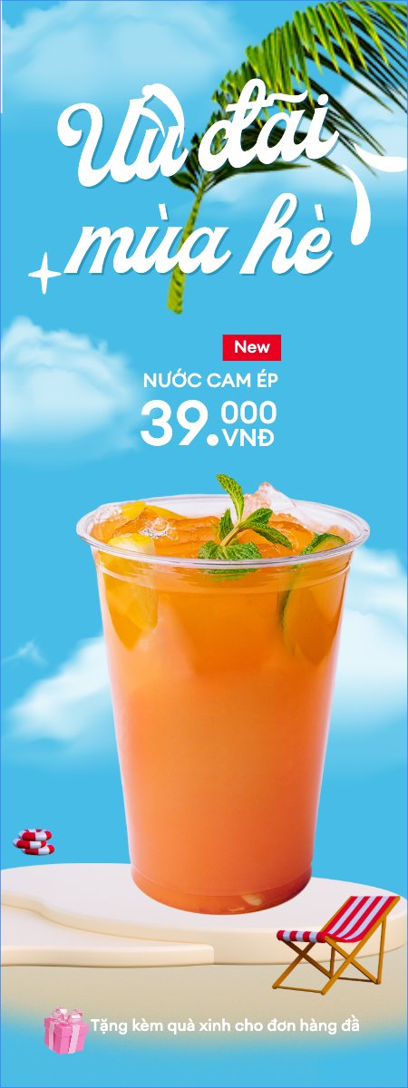 Mẫu Standee Nước ép, nước uống, juice, giải khát, F&B, drink, dễ thương, hiện đại,modern — LayerPic