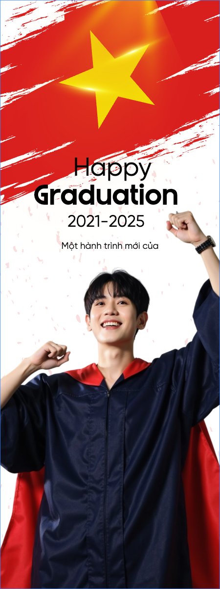 Mẫu Standee Tốt nghiệp, kỉ yếu, Graduation, yearbook, sự kiện, event, giáo dục, education, Việt Nam — LayerPic