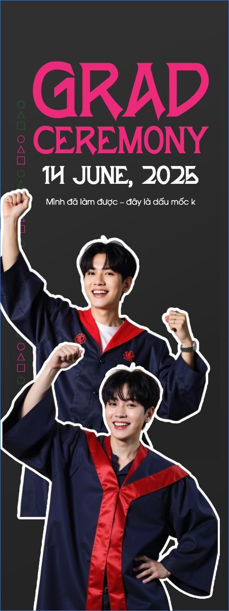 Tốt nghiệp, kỉ yếu, Graduation, yearbook, sự kiện, event, giáo dục, education, squid game