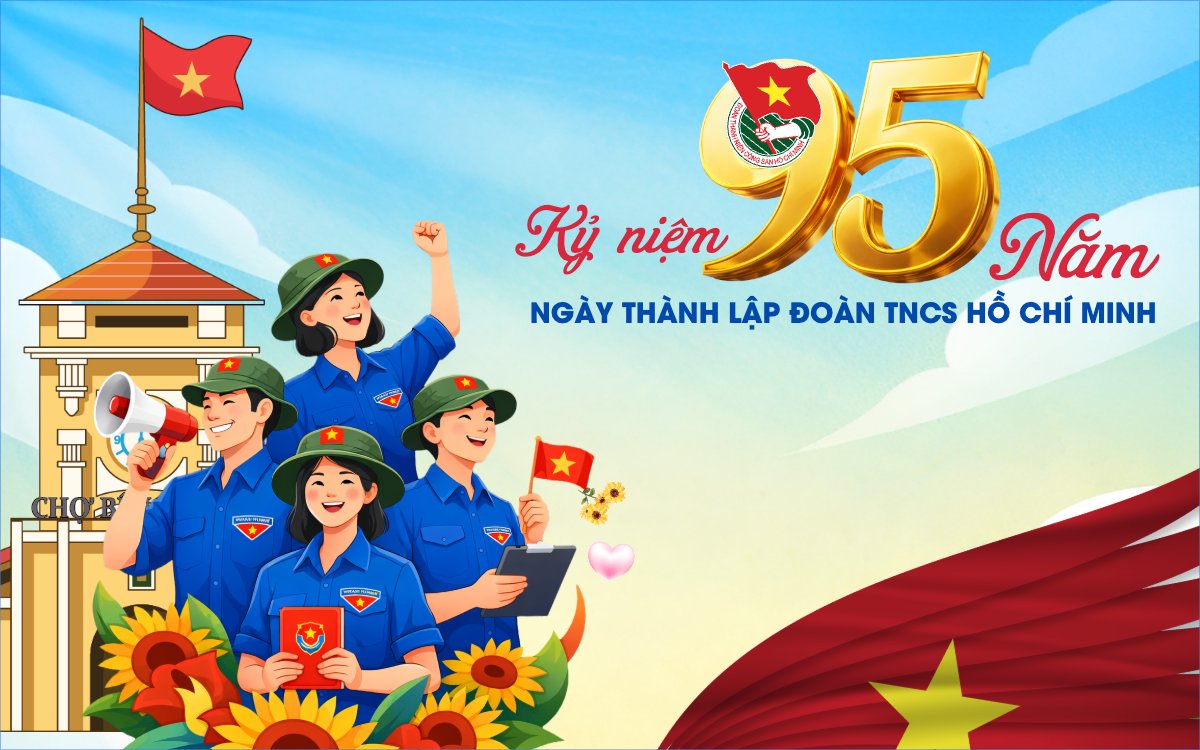 Mẫu Banner - Băng rôn Kỷ niệm 95 năm — LayerPic