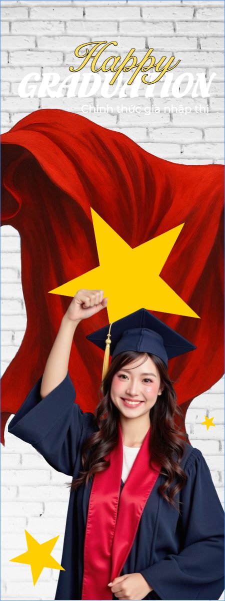 Mẫu Standee Tốt nghiệp, kỉ yếu, Graduation, yearbook, sự kiện, event, giáo dục, education, Việt Nam — LayerPic